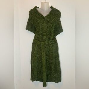 Chances R women’s stylish green Xl v-neck sweater dress.